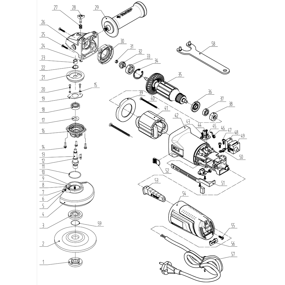 УШМ (Болгарка), 125 мм УШМ-П125-1000
