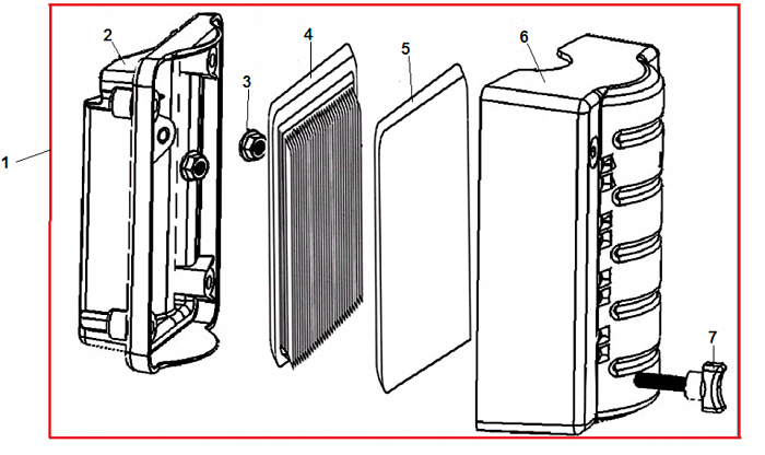 10 ВОЗДУШНЫЙ ФИЛЬТР ВИБРОПЛИТА  CHAMPION PC5431F