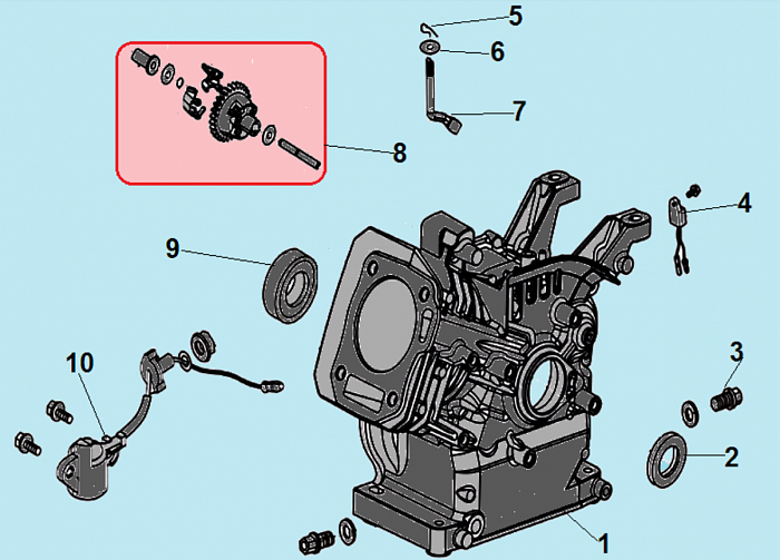 3 ЦИЛИНДР МОТОПОМПА CHAMPION GTP80