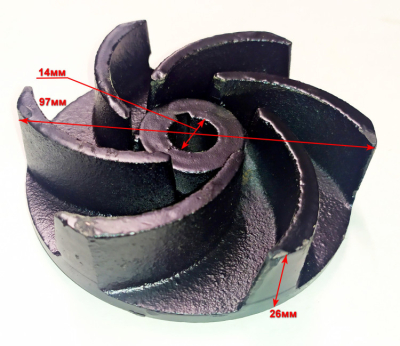 Импеллер D=97мм, H=26,8мм для ФН-1100Л(41) LUFT